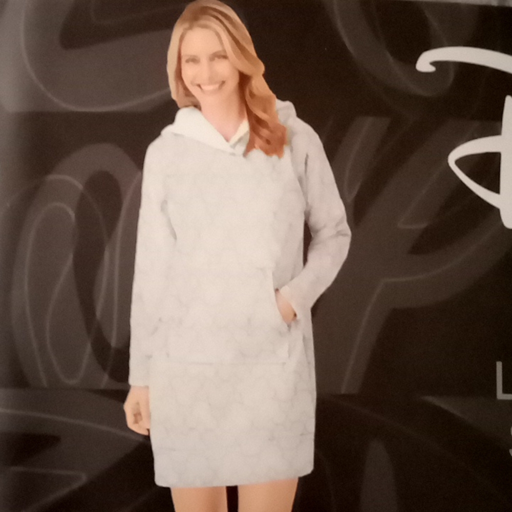 Disney pajamas/ lounger with sherpa hood